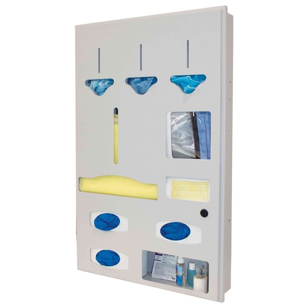 Bowman Dispensers SemiRecessed  Protective Wear Organizer RE121-0012